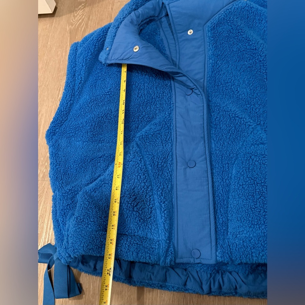NWT Free People FP Movement Scout it Out Fleece Vest Light Cobalt Sporty Medium - Picture 10 of 10